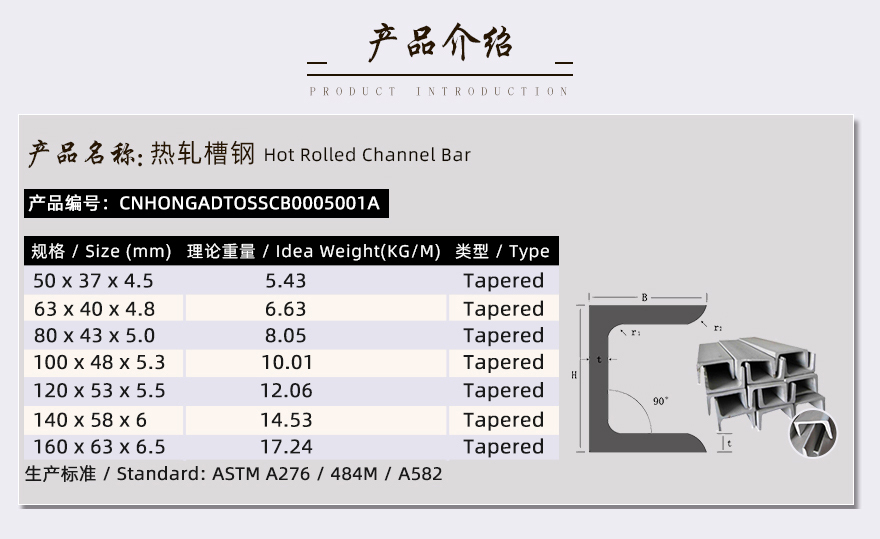 不銹鋼304槽鋼價(jià)格產(chǎn)品介紹